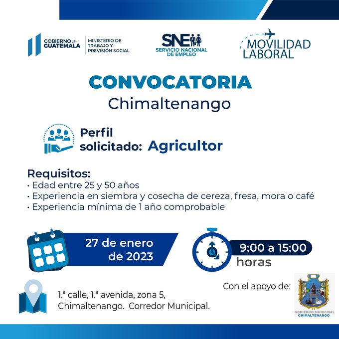 Habilitan Oportunidades De Empleo Para Residentes En Guatemala Y