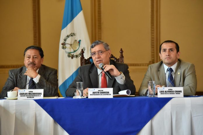 Vicepresidente Cabrera aboga por la unidad para acabar con la corrupción en Guatemala