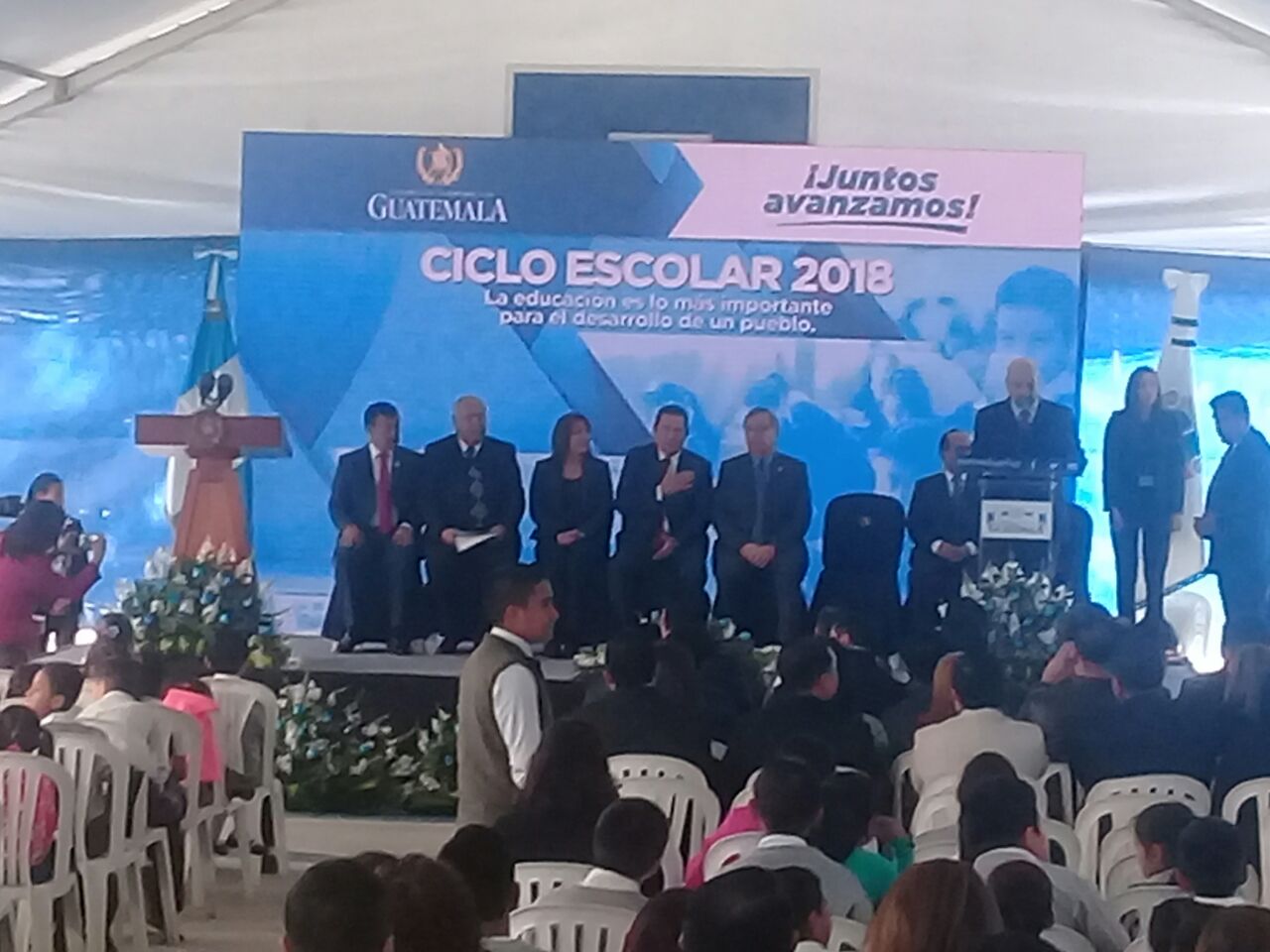 Gobierno Inaugura Ciclo Escolar 2018 en la Escuela Oficial Rural Mixta El Jicaro, Boca del Monte