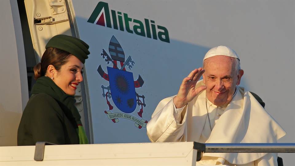 El papa Francisco rumbo a Chile