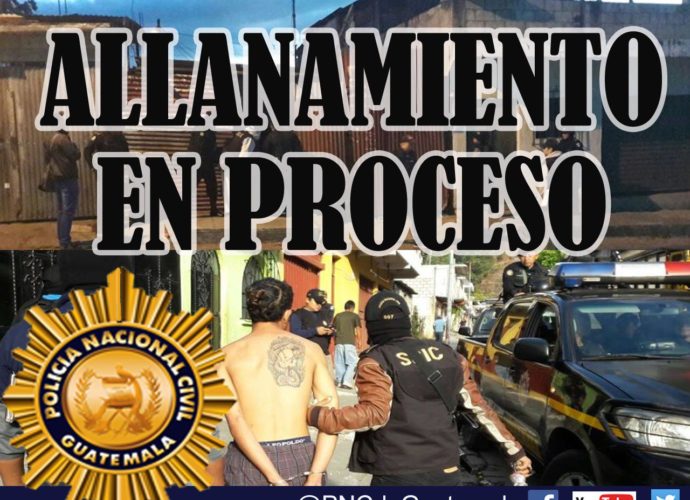 Villa Nueva: Allanamiento en proceso