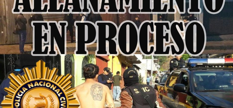 Villa Nueva: Allanamiento en proceso
