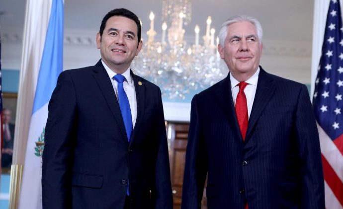 Gobierno de Guatemala y Estados Unidos buscan lucha contra el narcotráfico y fortalecimiento de la seguridad