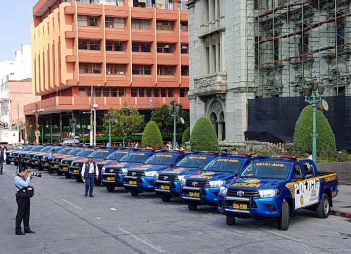 Gobierno de Guatemala entrega 75 autopátrullas a la Policía Nacional Civil