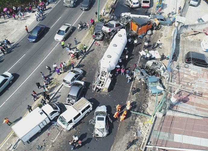 accidente en ruta interamericana