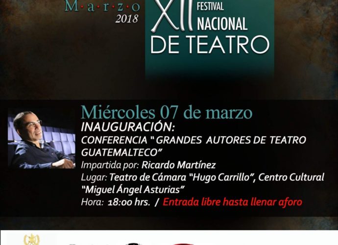 Inauguración del XII Festival Nacional de Teatro será este miércoles