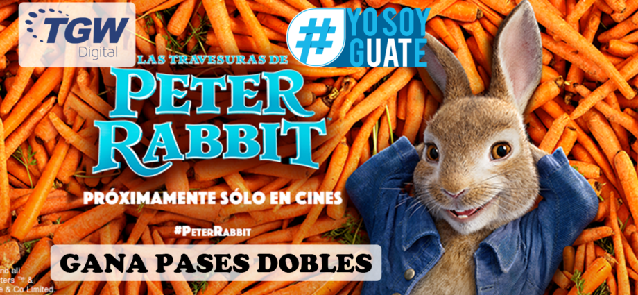 Gana pases dobles para asistir al cine a ver la película “Las Travesuras de Peter Rabbit”