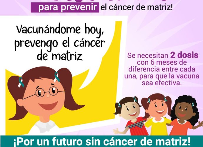 Continúa la campaña nacional de vacunación contra el cáncer de matriz