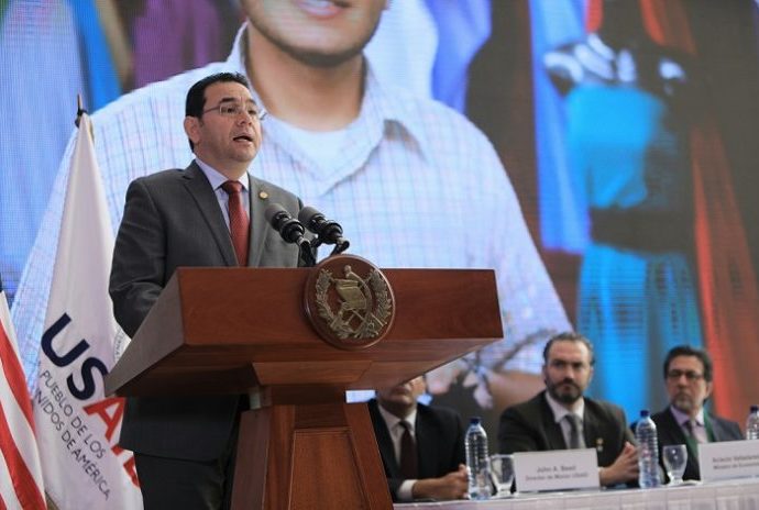 Presidente Morales exhorta a comunidad internacional a seguir confiando en Guatemala