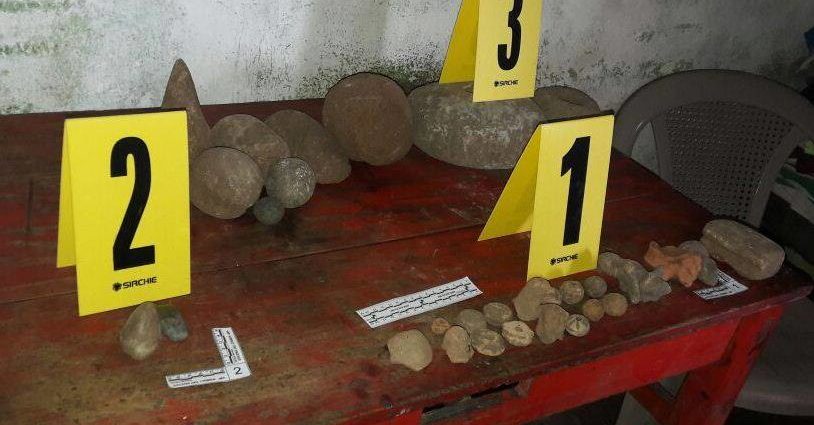 PNC captura a un hombre por robo de supuestas piezas arqueológicas en Escuintla