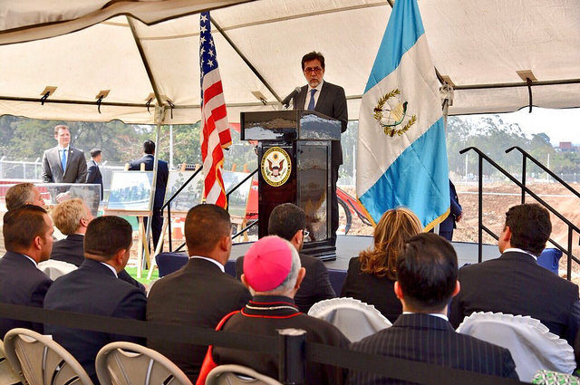 Estados Unidos inicio la construcción de su nueva embajada proambiental en Guatemala