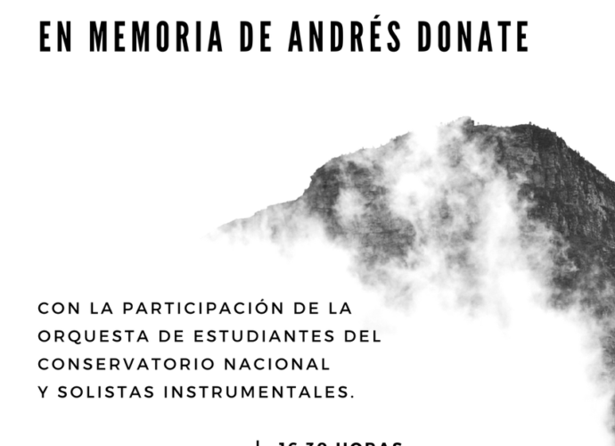 La Orquesta de Estudiantes del Consevatorio Nacional realizará concierto en memoria de Andrés Donate