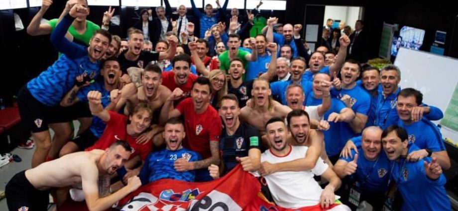 Croacia festeja la victoria ante Inglaterra y se clasifica a su primera final de un mundial