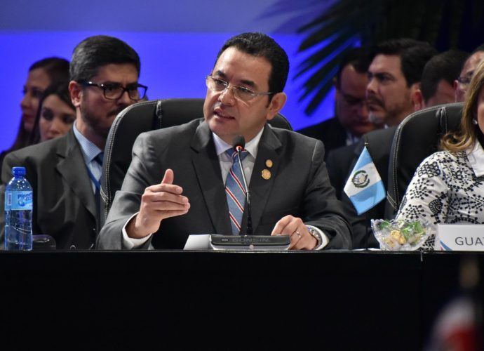 Presidente Jimmy Morales participa en la LI Reunión de Jefes de Estado y de Gobierno del SICA