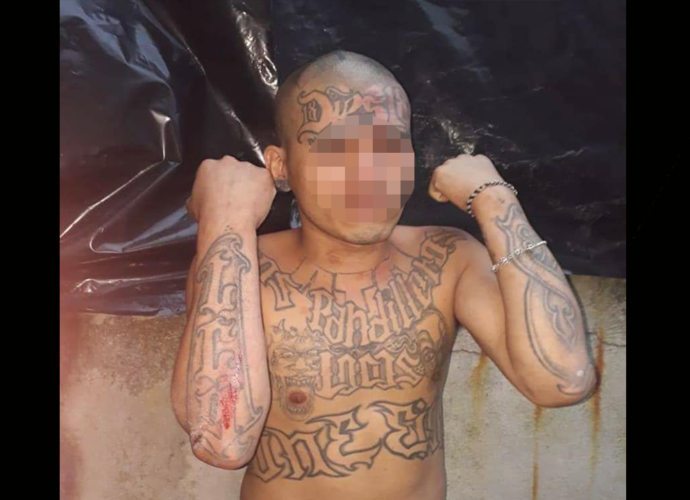 Capturan a alias “Skiny” supuesto líder de pandilla del “Barrio 18”
