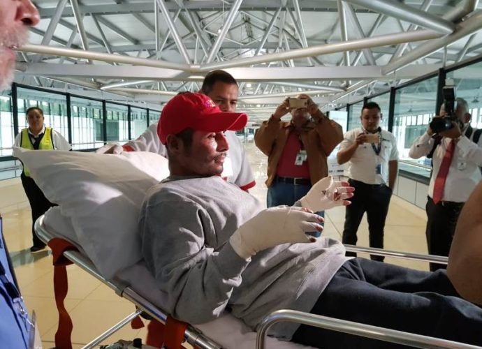 Paciente retorna de México recuperado de quemaduras provocadas por el volcán de Fuego