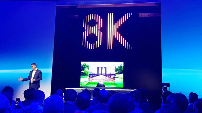Samsung presentó el primer televisor con calidad 8K: tiene 33 millones de píxeles