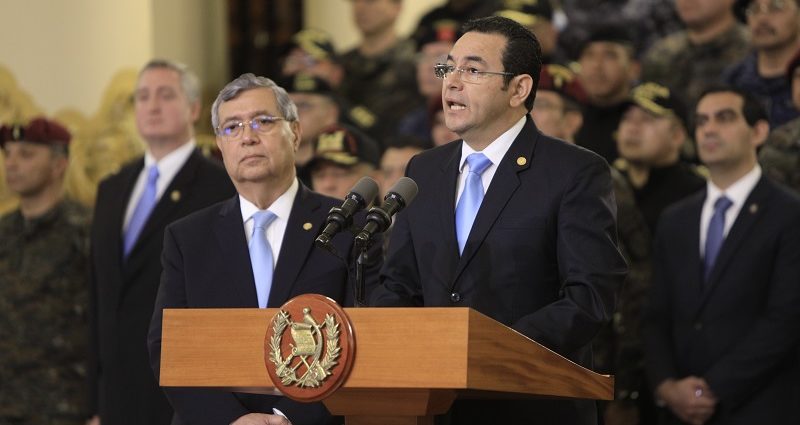 Presidente de Guatemala Jimmy Morales anunció que no renovará mandato a CICIG