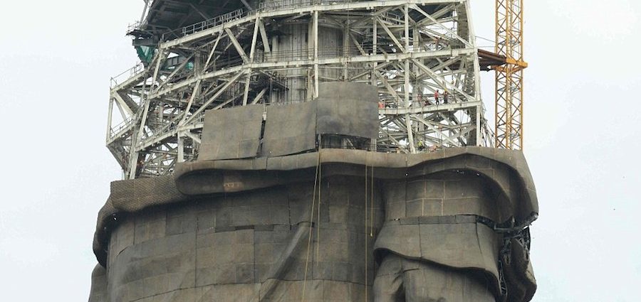 La monumental estatua más alta del mundo está casi terminada
