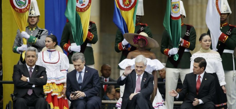 Presidentes latinoamericanos en toma de posesión de Iván Duque