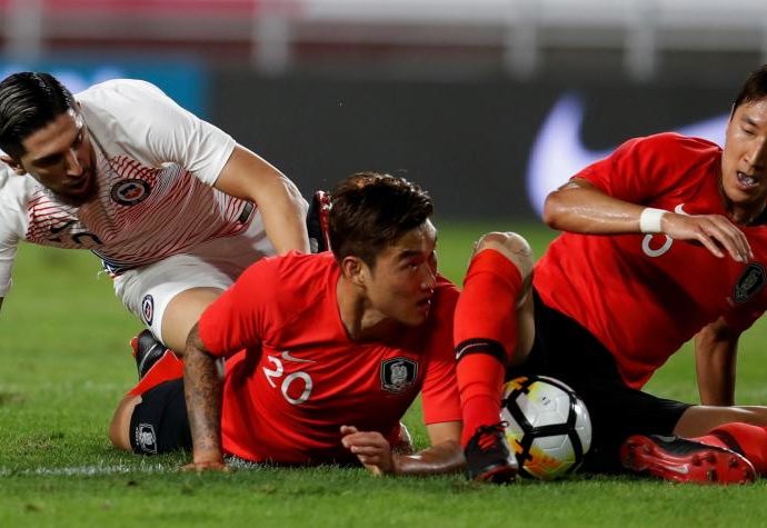 Corea del Sur y Chile brindan un amistoso intenso, pero sin goles