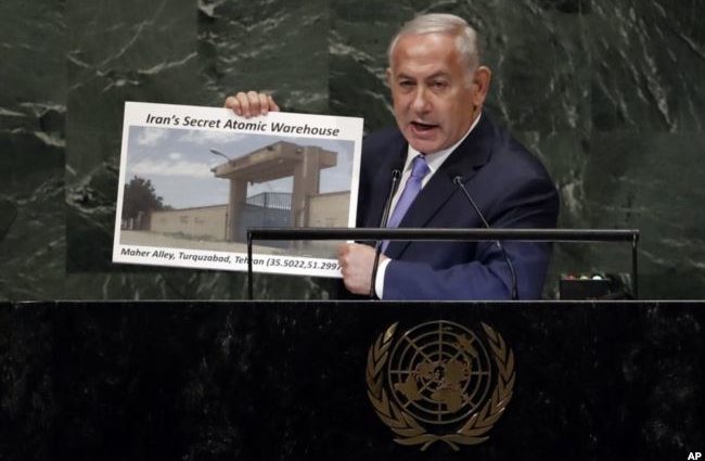 Netanyahu acusa en la ONU a Irán de tener otro sitio nuclear secreto