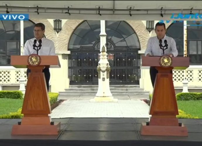 #RetornoSeguro Transmisión de la conferencia de prensa de los presidente de Guatemala y Honduras por retorno de hondureños