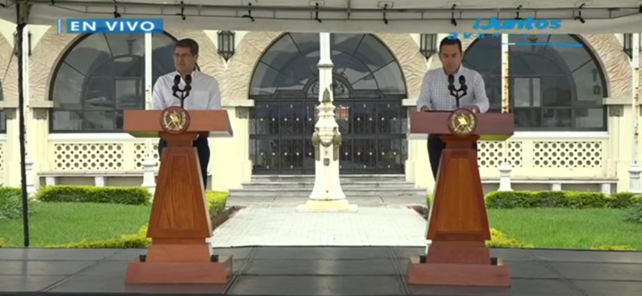 #RetornoSeguro Transmisión de la conferencia de prensa de los presidente de Guatemala y Honduras por retorno de hondureños