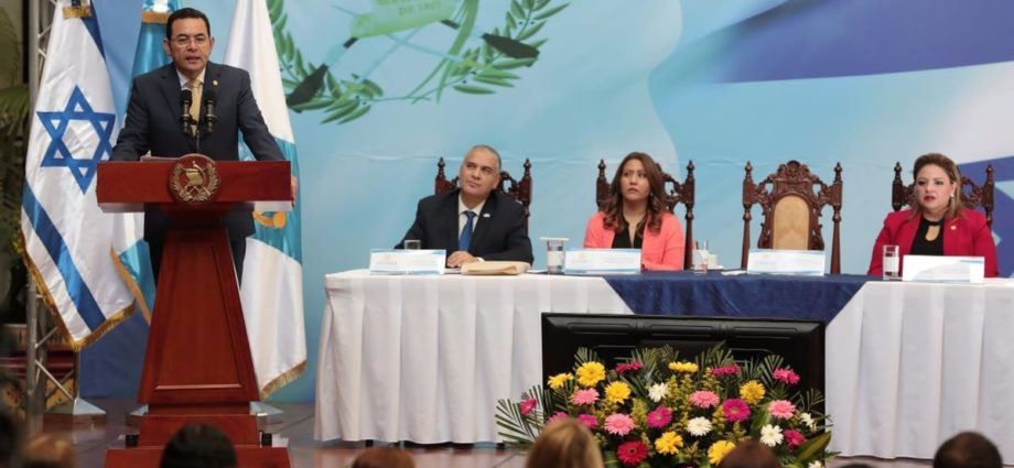 Presidente Morales: “Lazos de hermandad entre Guatemala e Israel siguen fortaleciéndose”