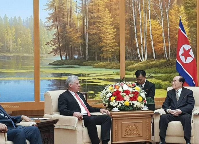 Kim se reúne con Díaz-Canel por segunda vez durante su visita a Pyonyang