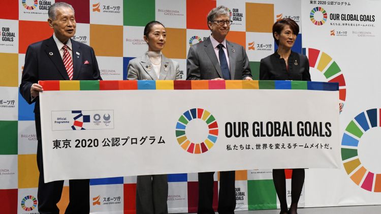 Bill Gates se alía con Tokio 2020 para lograr el desarrollo sostenible global