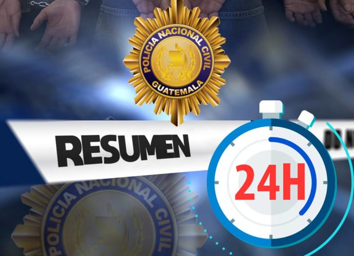 Resumen de la Policía Nacional Civil en últimas 24 horas