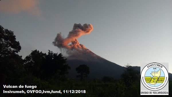 Volcán de Fuego presenta nueva actividad de tipo vulcanológica
