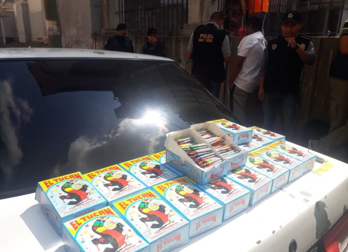 Reportan al primer capturado que pretendía vender «silbadores» en el centro histórico