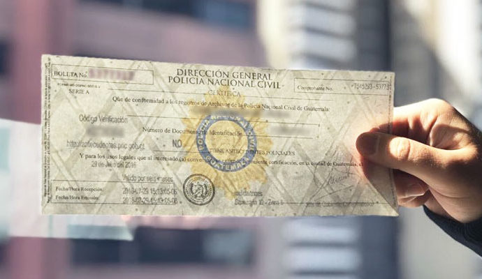 Tramite sus Antecedentes Policiales en línea