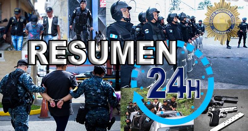 Resumen últimas 24 horas, planes de prevención y seguridad ciudadana impulsados por el Ministerio de Gobernación