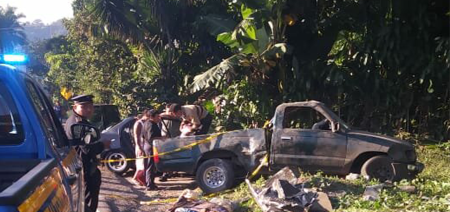 Una mujer fallecida y 8 heridos deja un fuerte accidente de tránsito en ruta de Retalhuleu a Xela