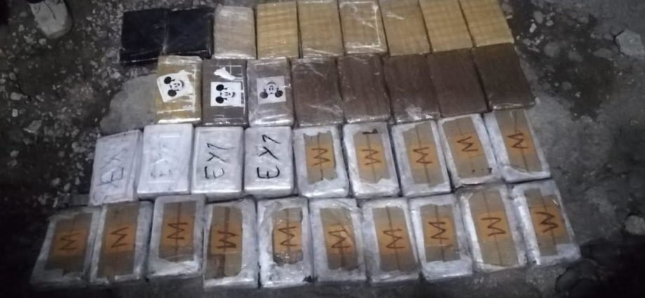 Dos capturados, transportaban 36 kilos de cocaína