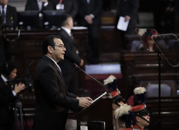 Presidente Jimmy Morales realiza la presentación del Tercer Informe de Gobierno
