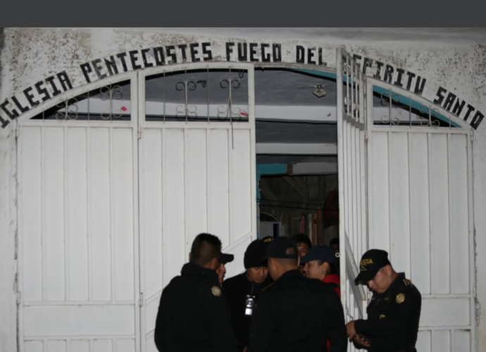 Capturados señalados de asesinar a una mujer dentro de iglesia evangélica