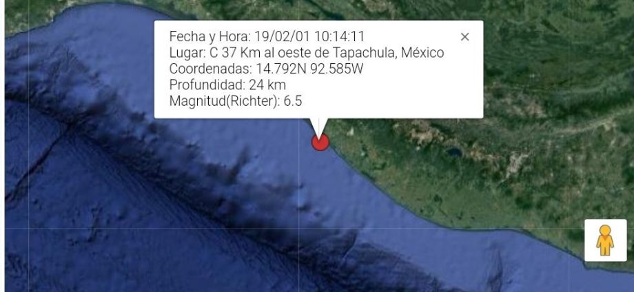 #Preliminar | Sismo de magnitud 6.6 en costas del Pacífico