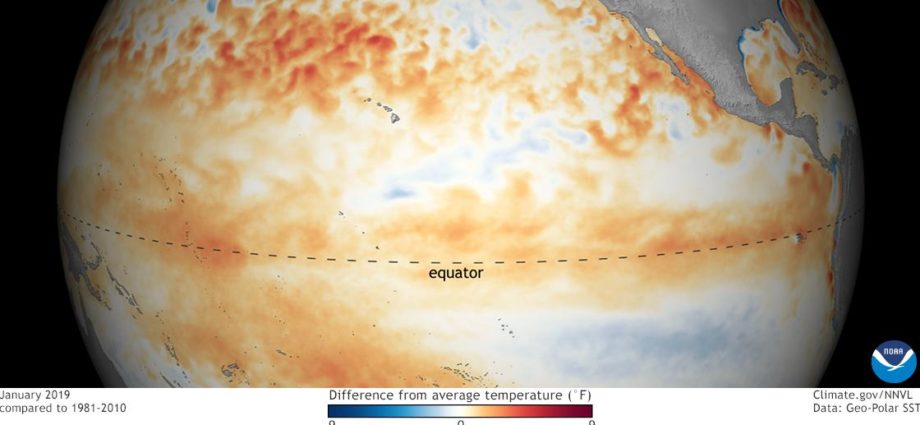 Advierten “débil” probabilidad del fenómeno de “El Niño” en el 2019