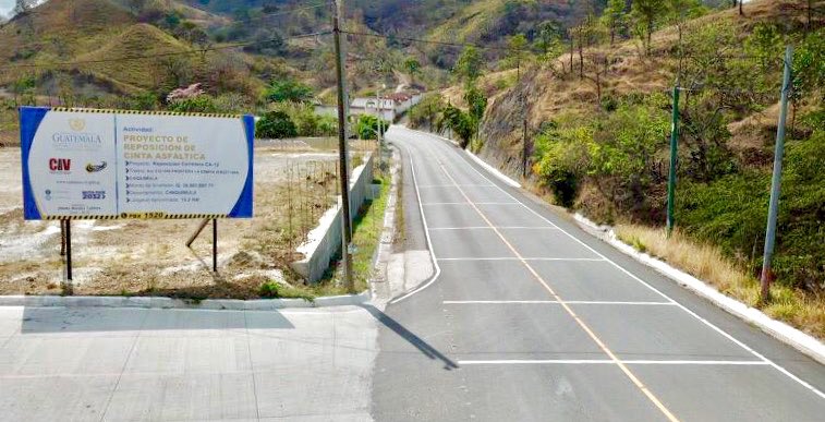 Supervisan el tramo carretero CA-10 en Frontera La Ermita, Chiquimula
