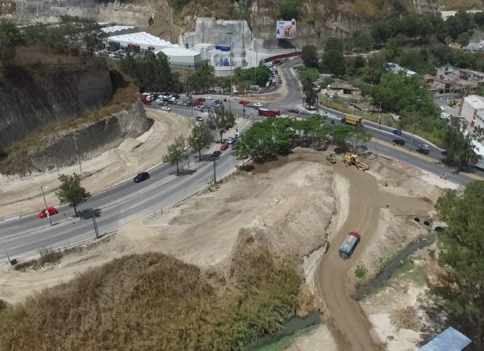 Avanza construcción del paso a desnivel “Cuatro Caminos”, con impacto en cuatro zonas de la capital