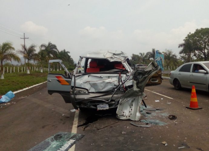 Precaución: Accidente en Autopista de Palín Escuintla