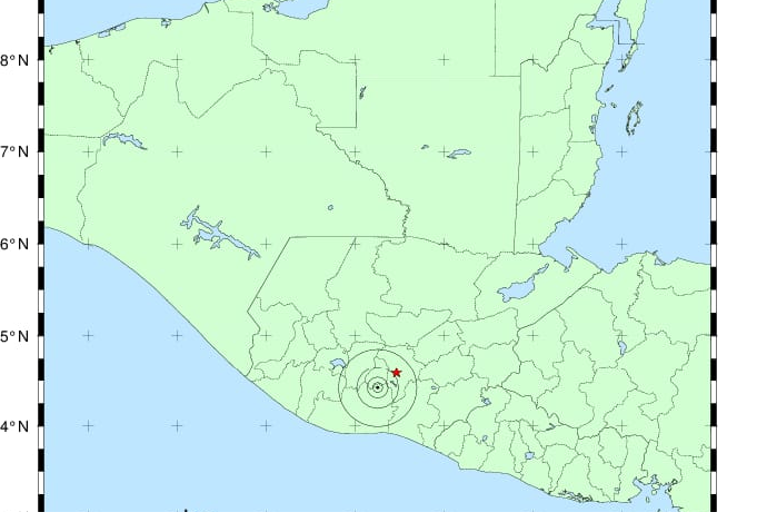 Ampliación: Sismo de 4,7 grados sensible este lunes en Guatemala