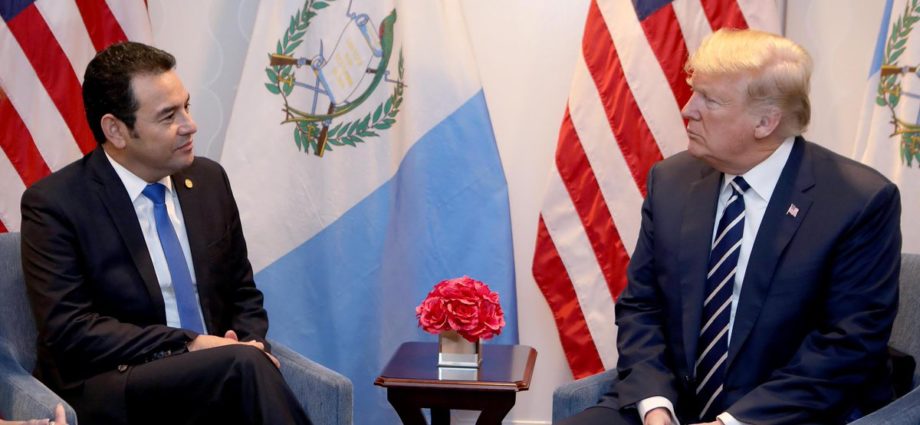 Presidente Jimmy Morales se reunirá con Donald Trump en Washington D. C.