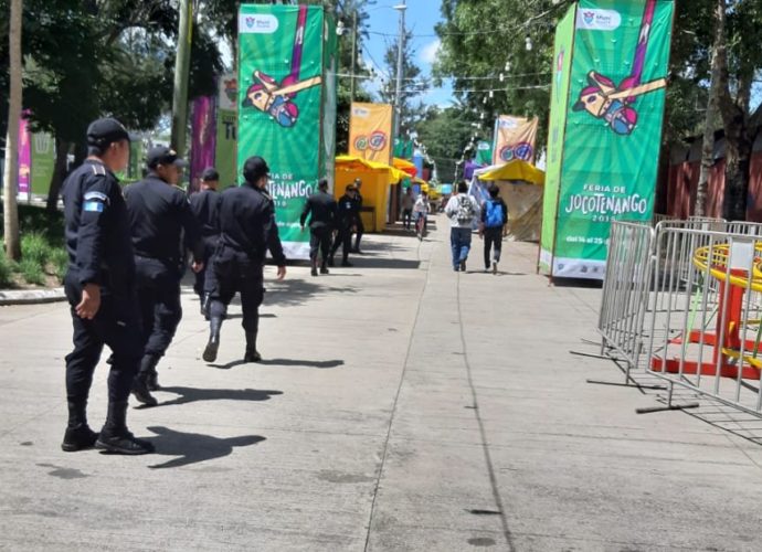 PNC preparada para proteger a los ciudadanos que visiten la Feria de Jocotenango