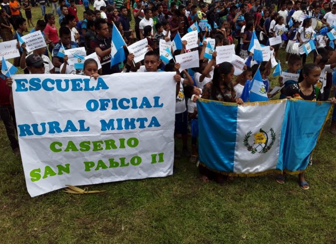 Con amor patrio se festejó la independencia de Guatemala en El Estor, Izabal