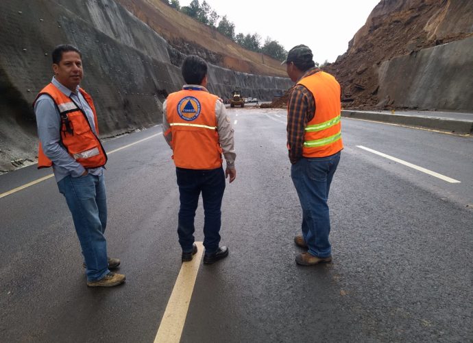 Presidente Morales gira instrucciones de reparación para los daños ocurridos en el Libramiento de Chimaltenango